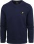 LYLE & SCOTT Heren Truien & Vesten Crew Neck Sweatshirt Donkerblauw - Thumbnail 4