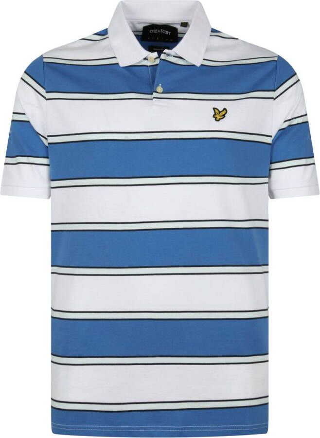 Lyle & Scott Lyle and Scott Polo Strepen Blauw Heren