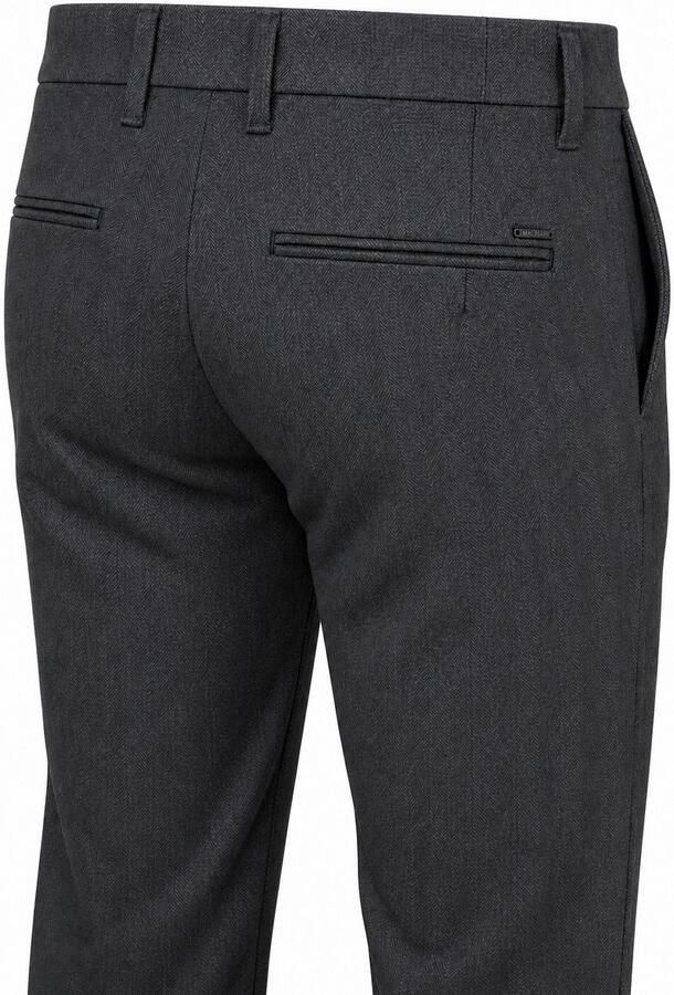 MAC Broek Lennox Herringbone Grey Stone