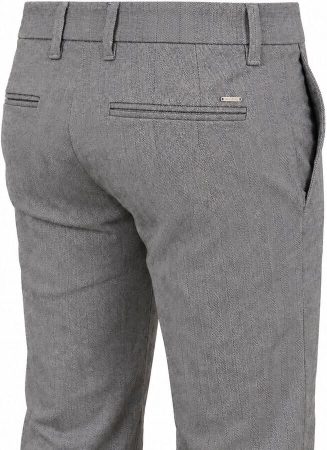 MAC Broek Lennox Herringbone Grijs - Foto 3