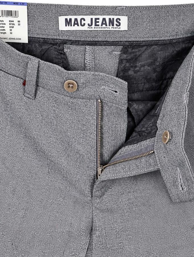 MAC Broek Lennox Herringbone Grijs - Foto 2