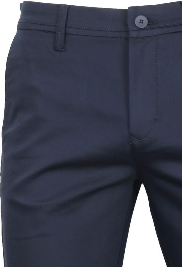 MAC Donkerblauwe Katoenen Chino Broek Blue Heren - Foto 14