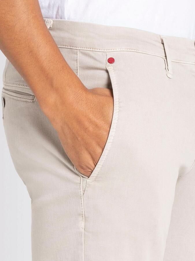 MAC Broek beige effen katoen zonder omslag - Foto 11