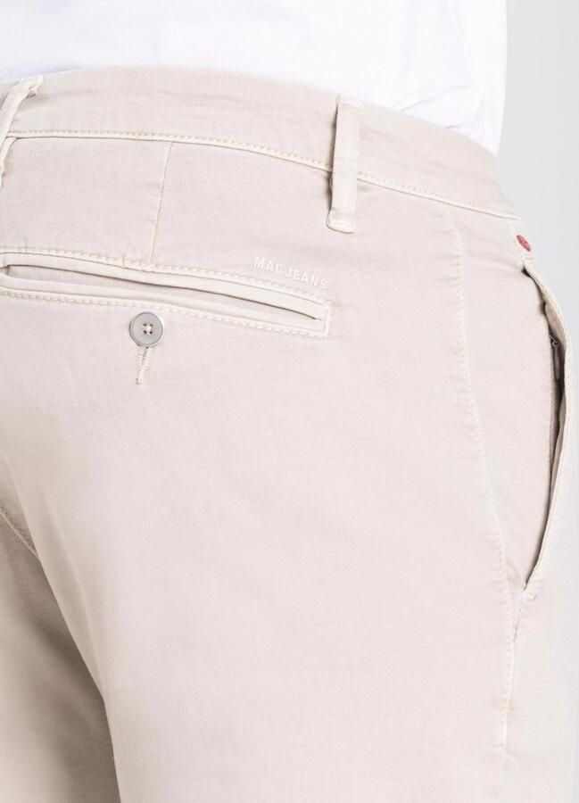 MAC Broek beige effen katoen zonder omslag - Foto 12