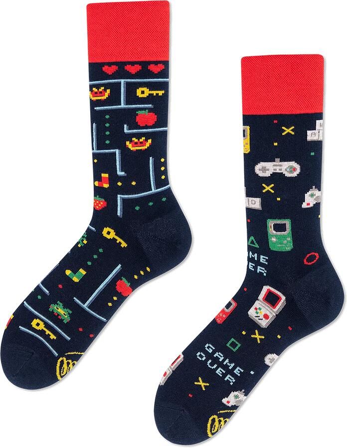 Many Mornings Socks Sokken Game Over