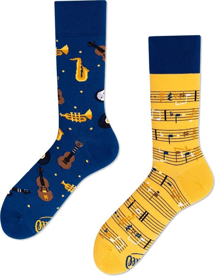 Many Mornings Socks Sokken Muzieknoten