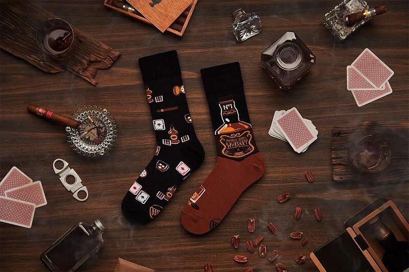 Many Mornings Socks Sokken Whisky