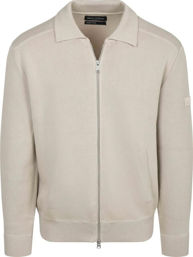 Marc O'Polo Cardigan Zip Grey Silk