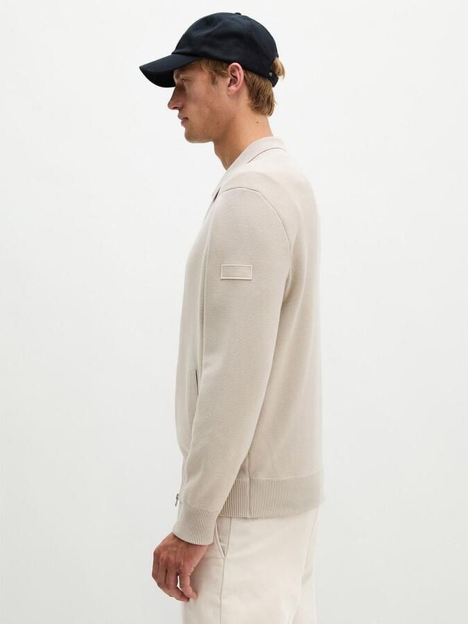 Marc O'Polo Cardigan Zip Grey Silk - Foto 4