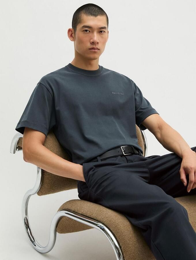Marc O'Polo Heavy T-Shirt Peppercorn Grey - Foto 3