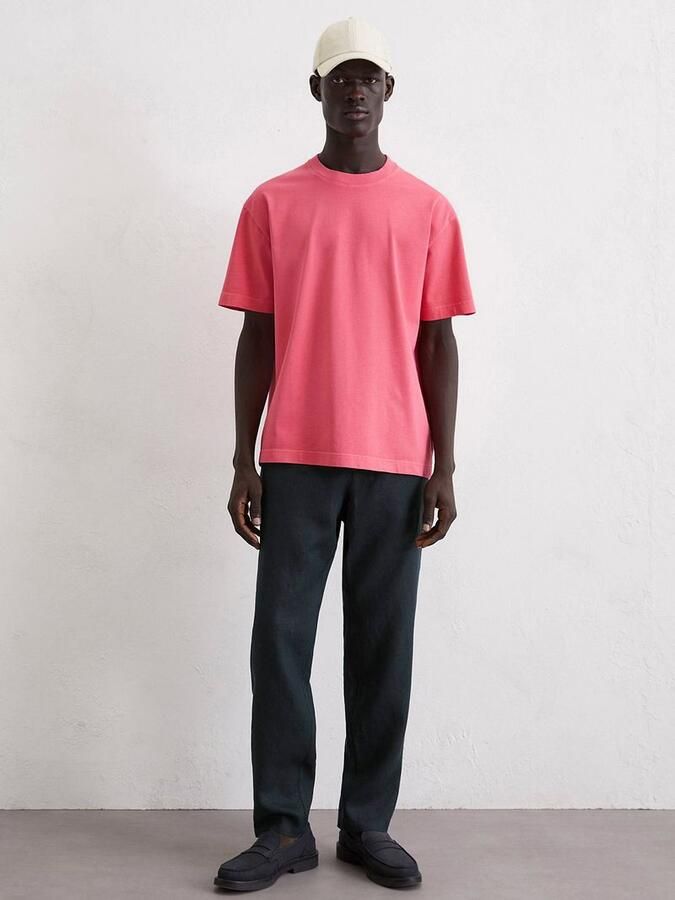 Marc O'Polo Heavy T-Shirt Roze - Foto 2