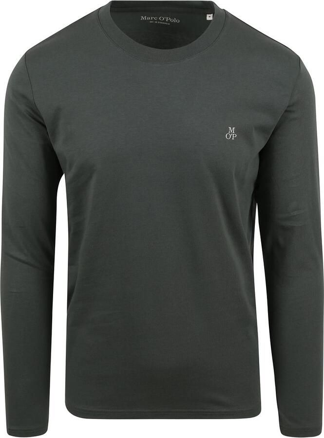 Marc O'Polo Marc &O&amp;amp;amp;#39;Polo; Long Sleeve T-Shirt Donkergroen Groen Heren