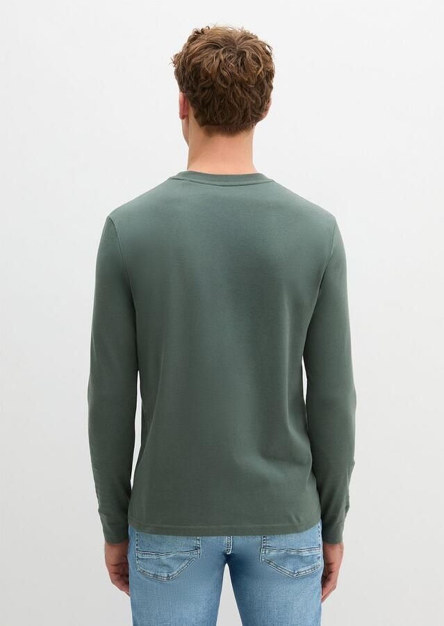 Marc O'Polo Marc &O&amp;amp;amp;#39;Polo; Long Sleeve T-Shirt Donkergroen Groen Heren - Foto 5