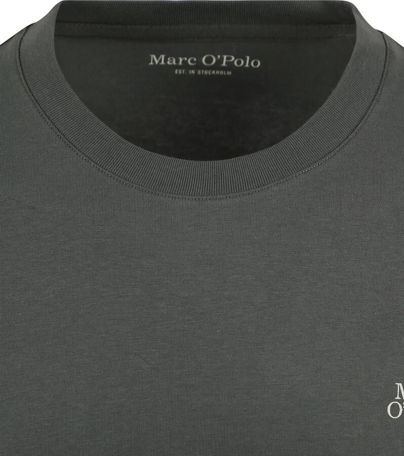 Marc O'Polo Marc &O&amp;amp;amp;#39;Polo; Long Sleeve T-Shirt Donkergroen Groen Heren - Foto 3