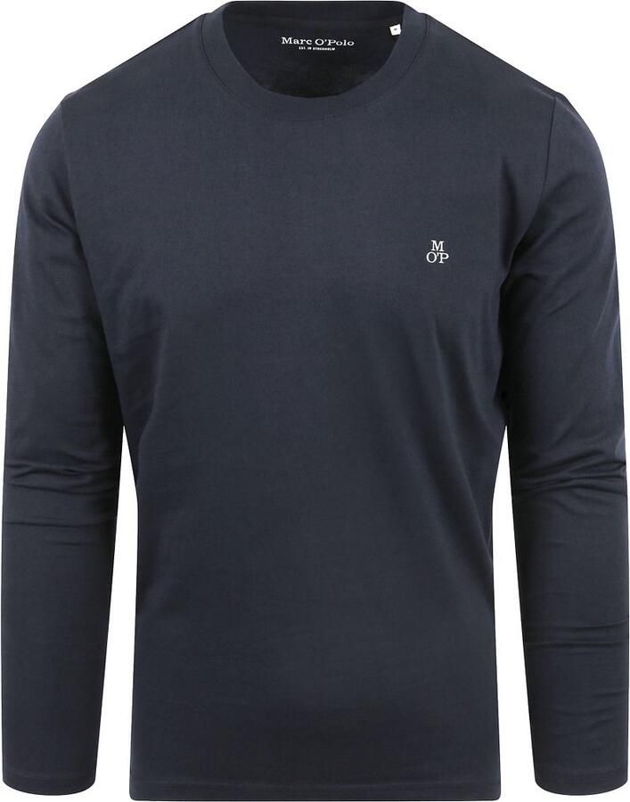Marc O'Polo Marc &O&amp;amp;amp;amp;#39;Polo; Long Sleeve T-Shirt Navy Blauw Heren - Foto 4