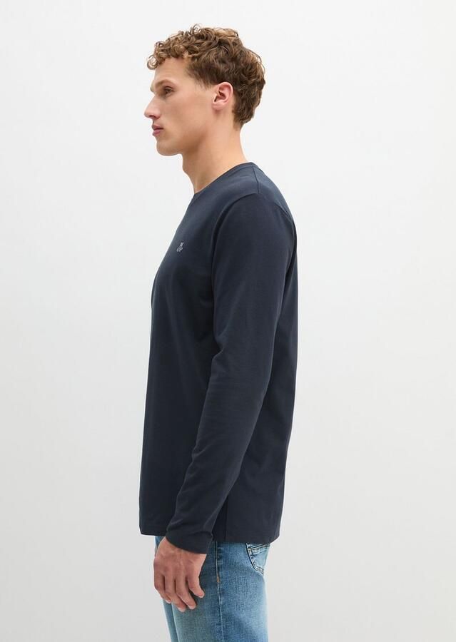 Marc O'Polo Marc &O&amp;amp;amp;amp;#39;Polo; Long Sleeve T-Shirt Navy Blauw Heren - Foto 6