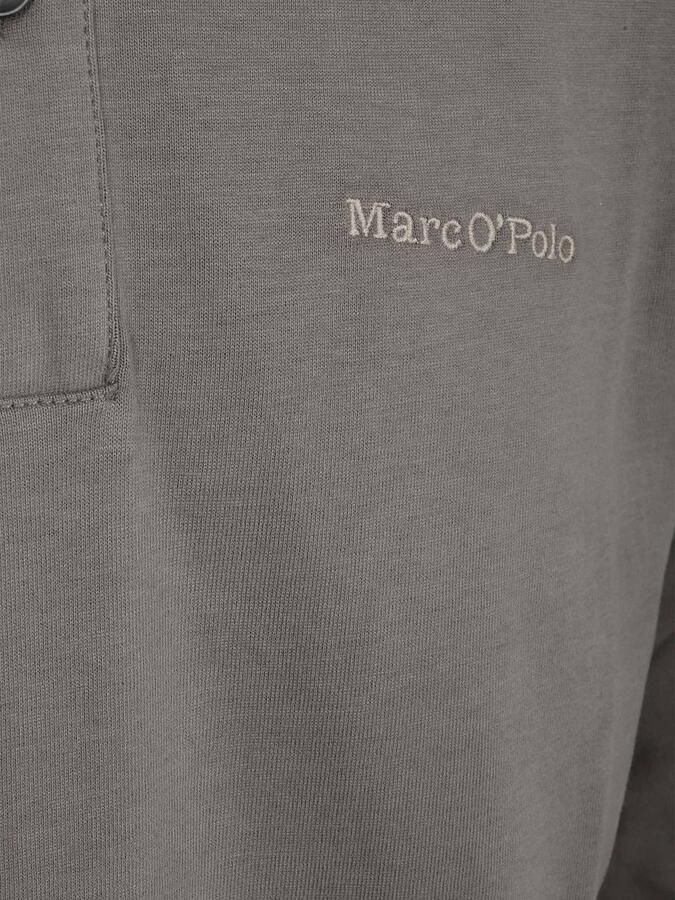 Marc O'Polo Longsleeve Heavy Poloshirt Graphite Dust - Foto 2