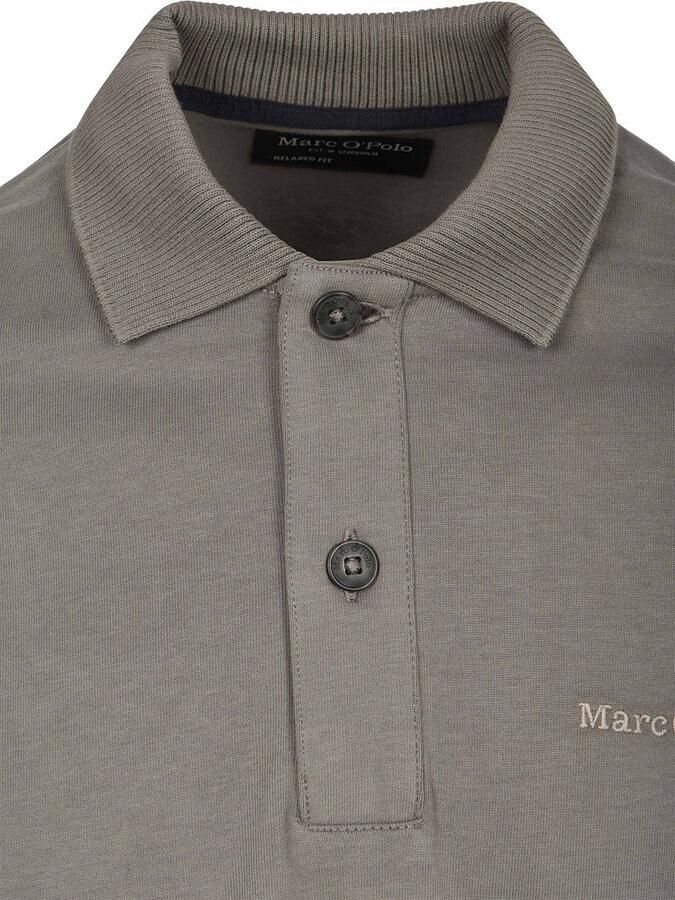 Marc O'Polo Sweater Longsleeve Heavy Poloshirt Graphite Dust - Foto 3