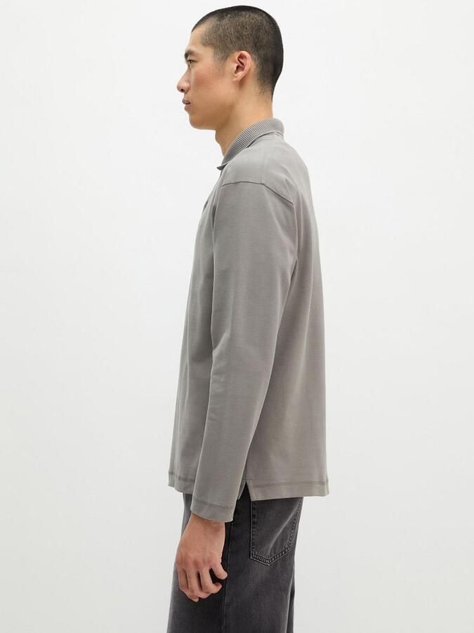 Marc O'Polo Sweater Longsleeve Heavy Poloshirt Graphite Dust - Foto 5