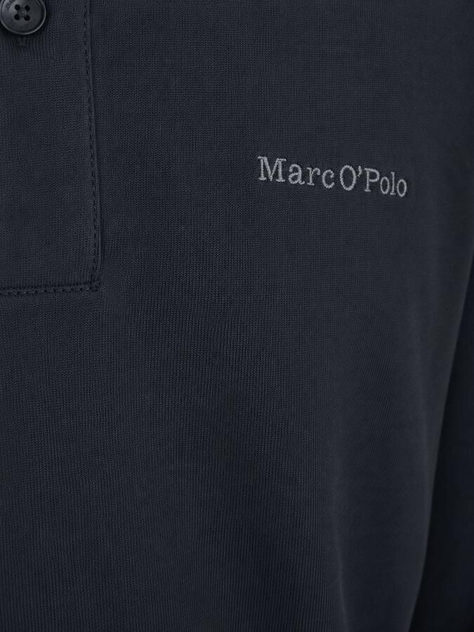 Marc O'Polo Longsleeve Heavy Poloshirt Peppercorn Grey - Foto 2