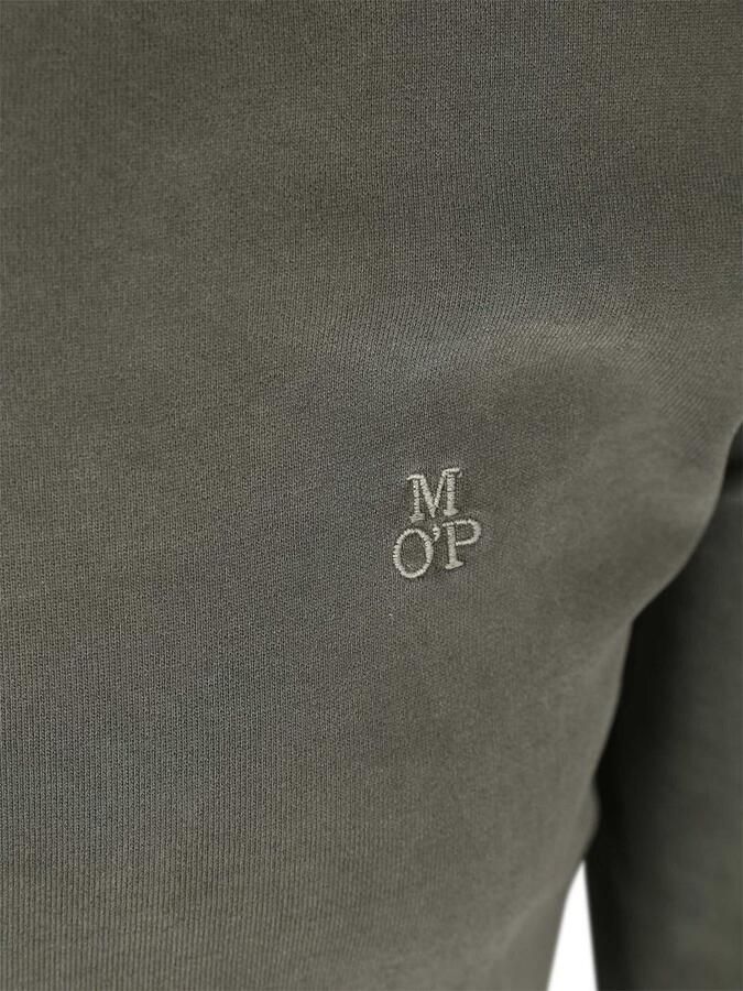 Marc O'Polo Longsleeve Poloshirt Olijfgroen - Foto 2