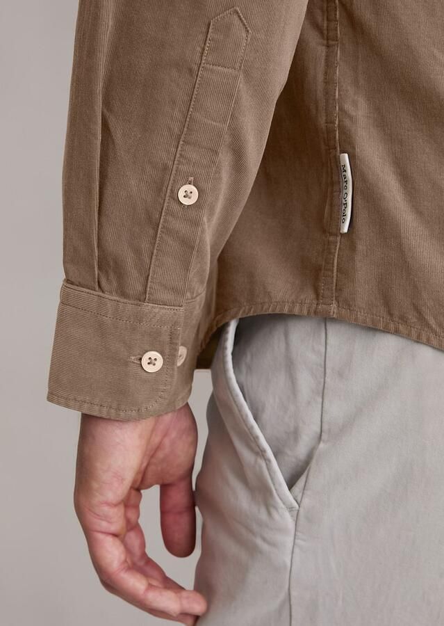 Marc O'Polo Overhemd Fine Corduroy Taupe - Foto 4