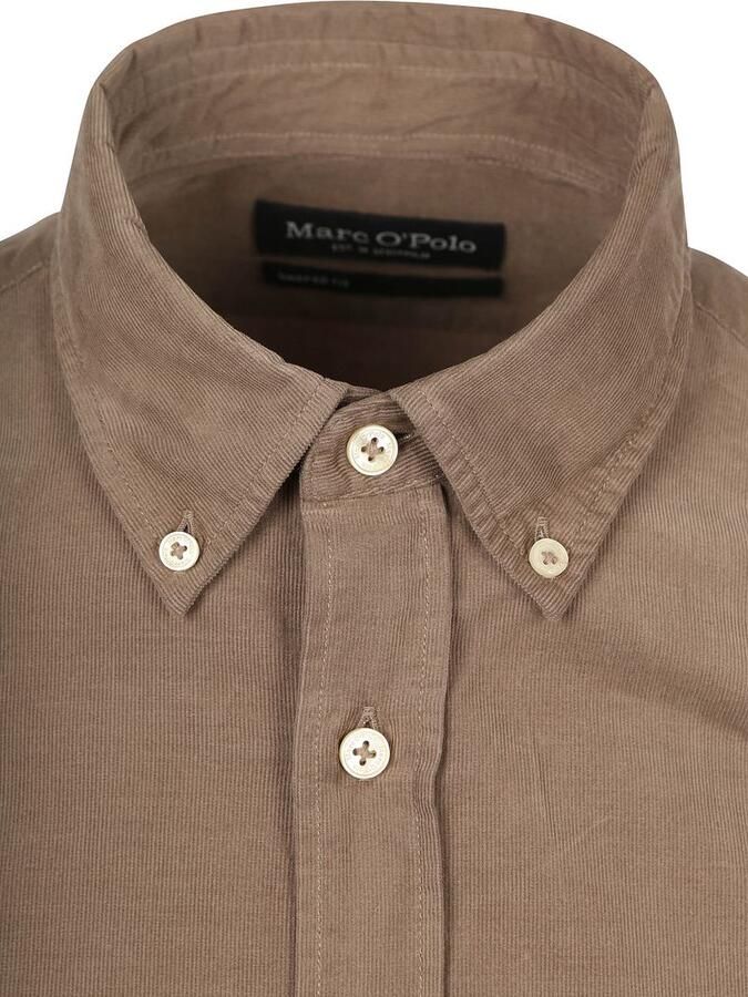 Marc O'Polo Overhemd Fine Corduroy Taupe - Foto 2