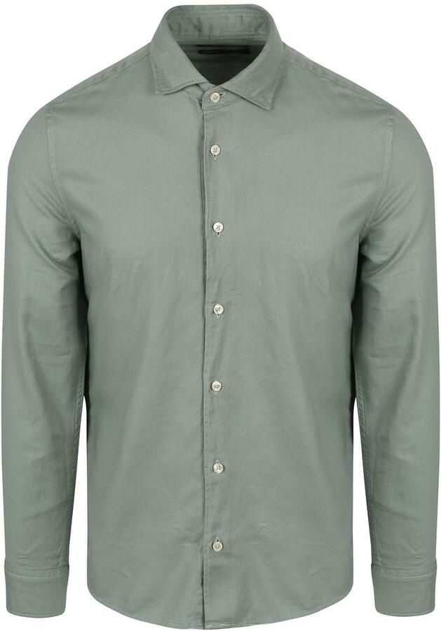 Marc O'Polo Overhemd Lange Mouw Overhemd Groen