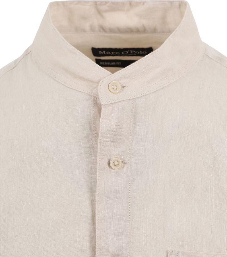 Marc O'Polo Marc &O&amp;amp;amp;amp;#39;Polo; Overhemd Linnen Beige Heren - Foto 2