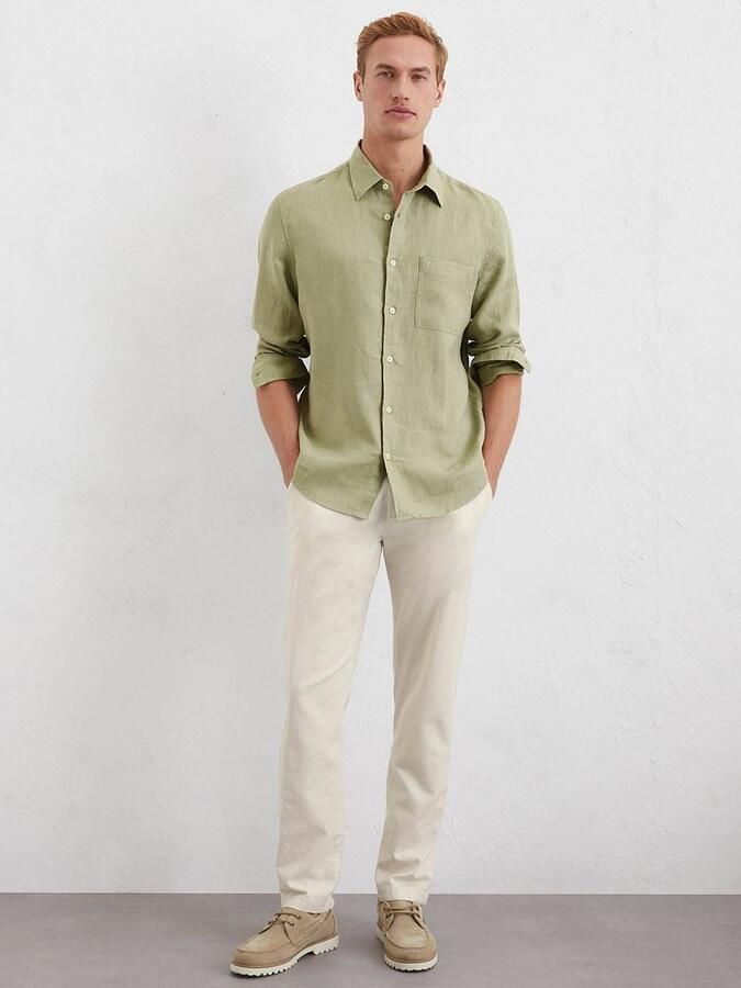 Marc O'Polo Overhemd Lange Mouw Chemise manches longues en lin