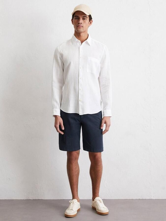 Marc O'Polo Regular fit vrijetijdsoverhemd van puur linnen