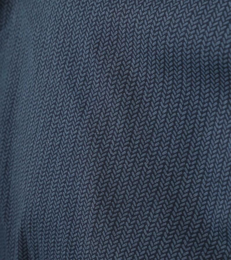 Marc O'Polo Overhemd Lange Mouw Overhemd Print Navy