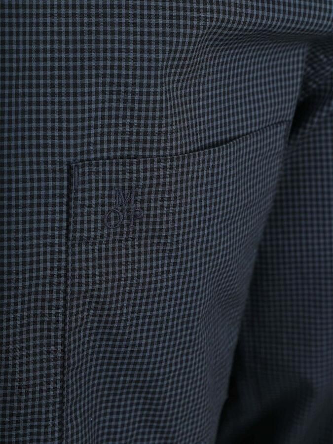 Marc O'Polo Overhemd Lange Mouw Overhemd Ruiten Vichy Donkerblauw - Foto 3