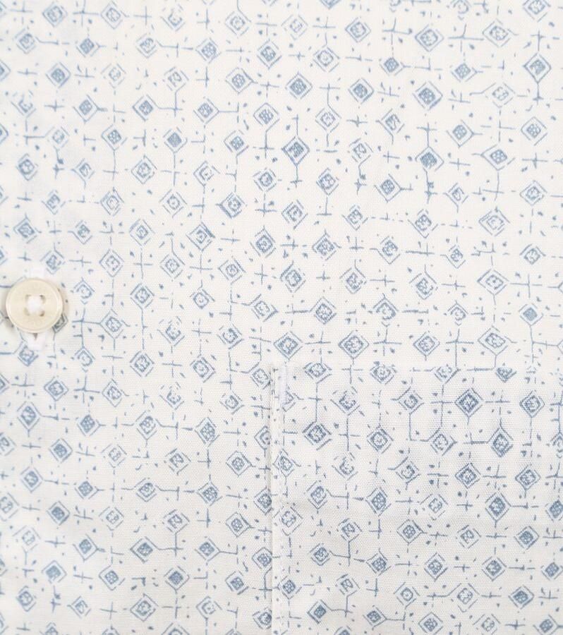 Marc O'Polo Overhemd Lange Mouw Overhemd Short Sleeves Print Wit - Foto 3