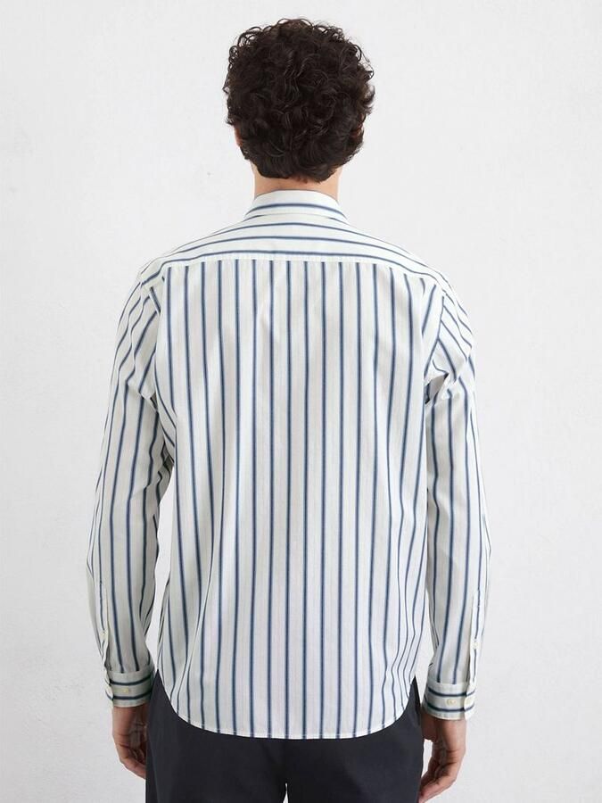 Marc O'Polo Overhemd Streep Blauw - Foto 4