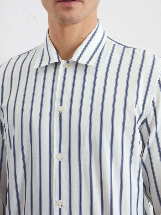 Marc O'Polo Overhemd Streep Blauw - Foto 5