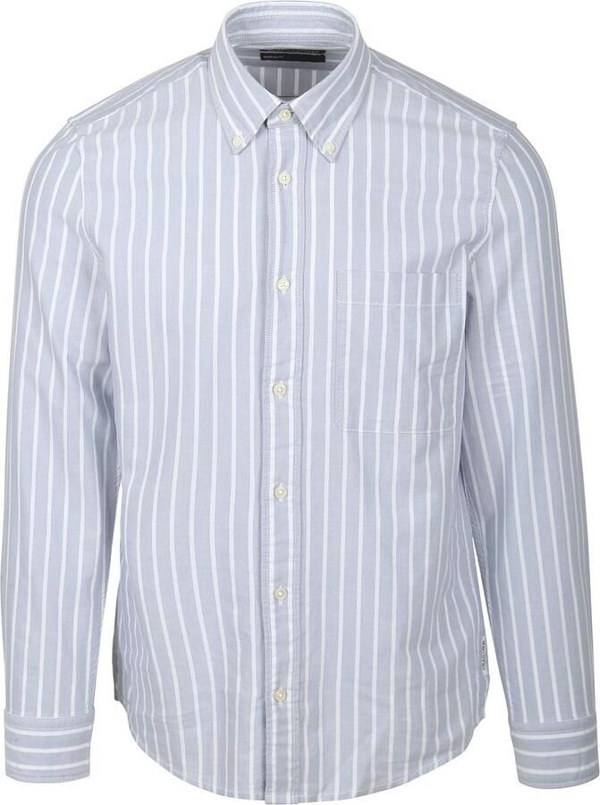 Marc O'Polo Regular fit Oxford-overhemd van biologisch katoen met streepmotief - Foto 2