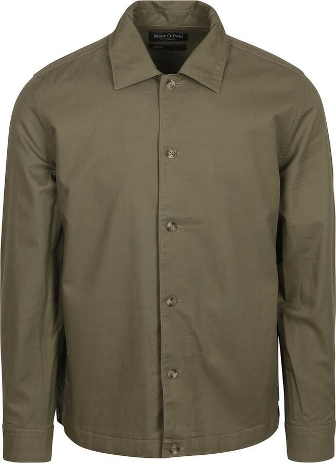 Marc O'Polo Loose fit overshirt van een mix van katoen en linnen