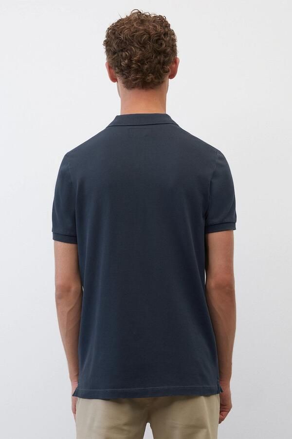 Marc O'Polo shirt met korte mouwen in piqué -stof Blauw Heren - Foto 5