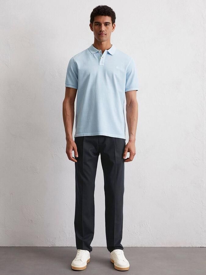 Marc O'Polo Regular fit poloshirt van puur katoen met logostitching - Foto 2