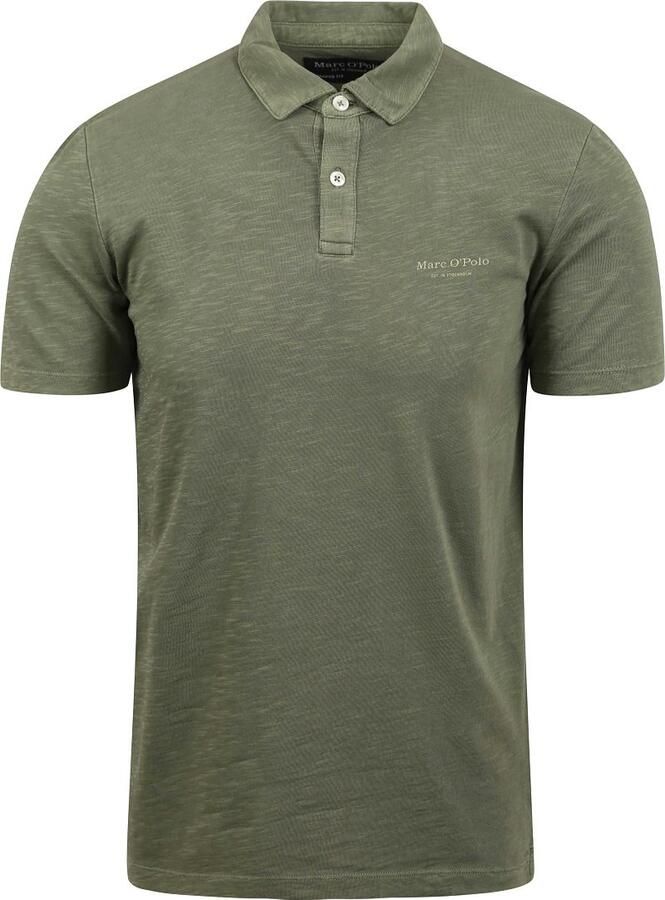 Marc O'Polo Poloshirt van katoen met labeldetail