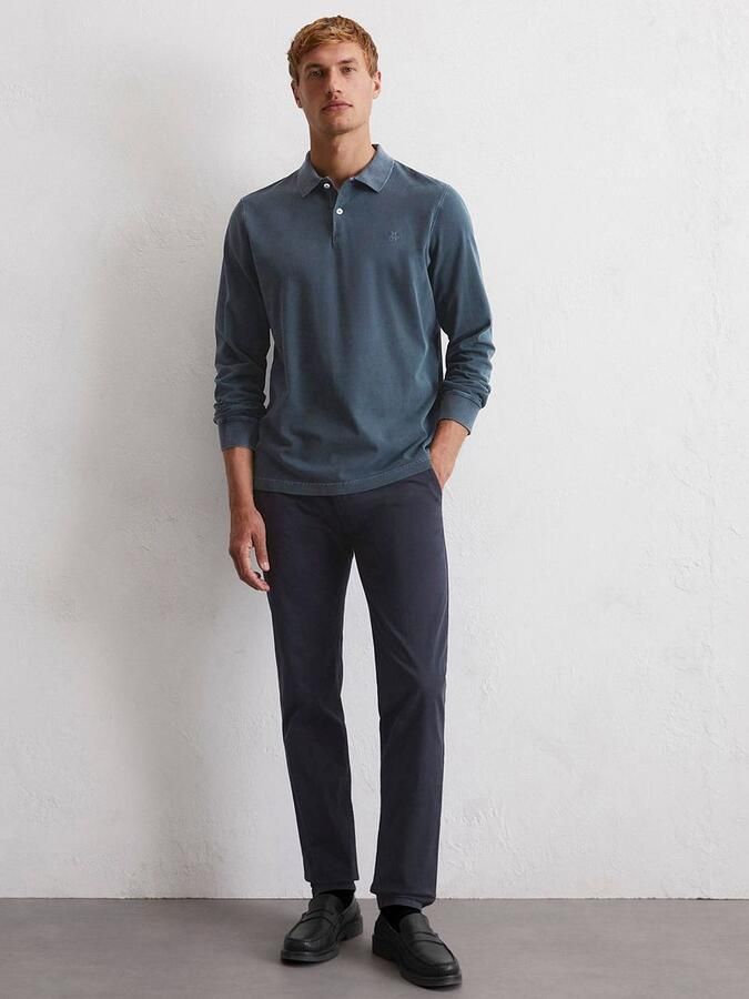 Marc O'Polo shirt met lange mouwen in een reguliere pasvorm Blue Heren