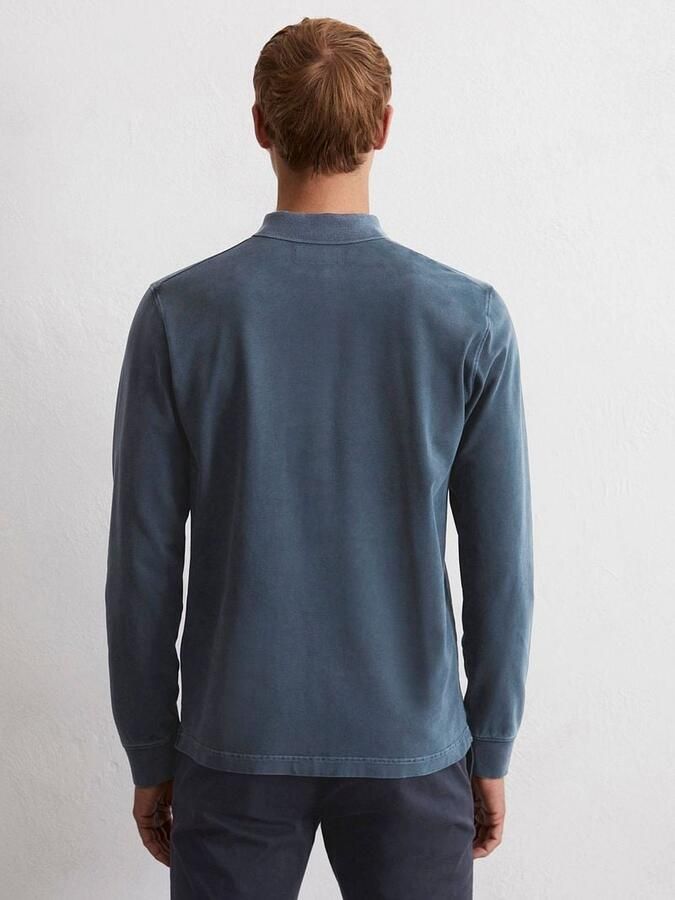 Marc O'Polo shirt met lange mouwen in een reguliere pasvorm Blue Heren - Foto 4