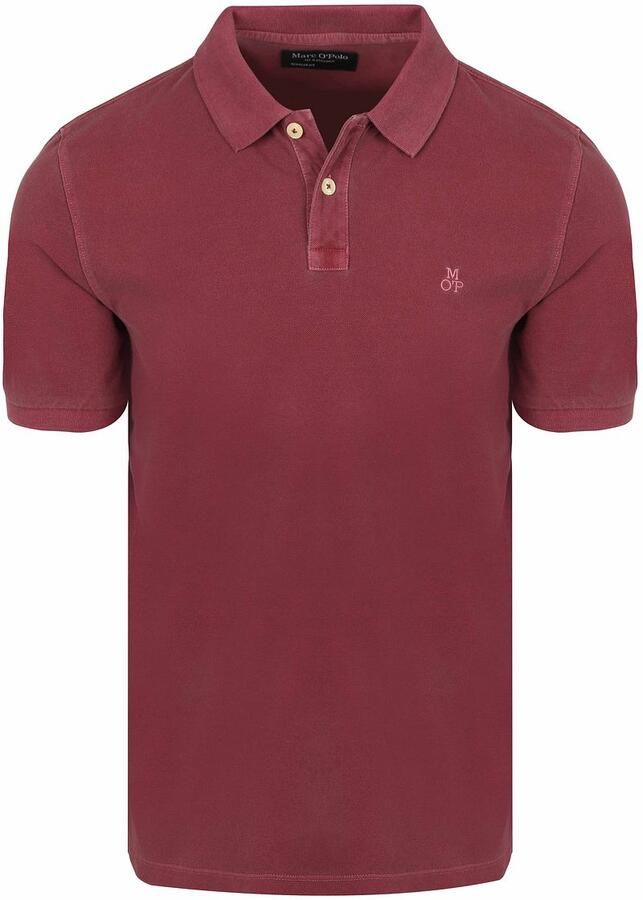 Marc O'Polo Shirt Korte Mouw Poloshirt Piqué Acai Rood