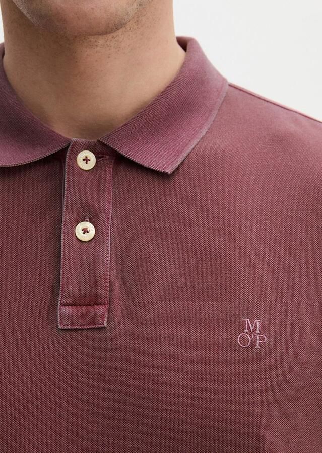 Marc O'Polo Shirt Korte Mouw Poloshirt Piqué Acai Rood - Foto 3