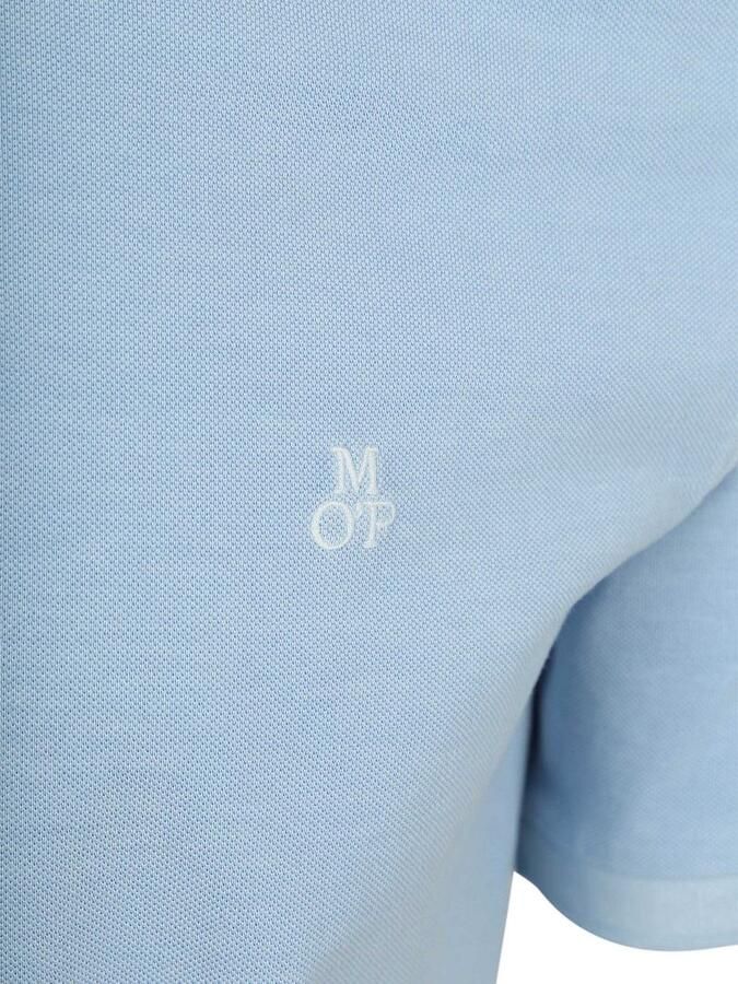 Marc O'Polo Shirt Korte Mouw Poloshirt Piqué Dusted Blauw - Foto 2