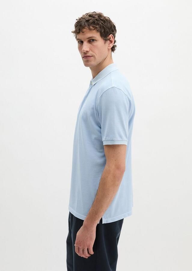 Marc O'Polo Shirt Korte Mouw Poloshirt Piqué Dusted Blauw - Foto 6