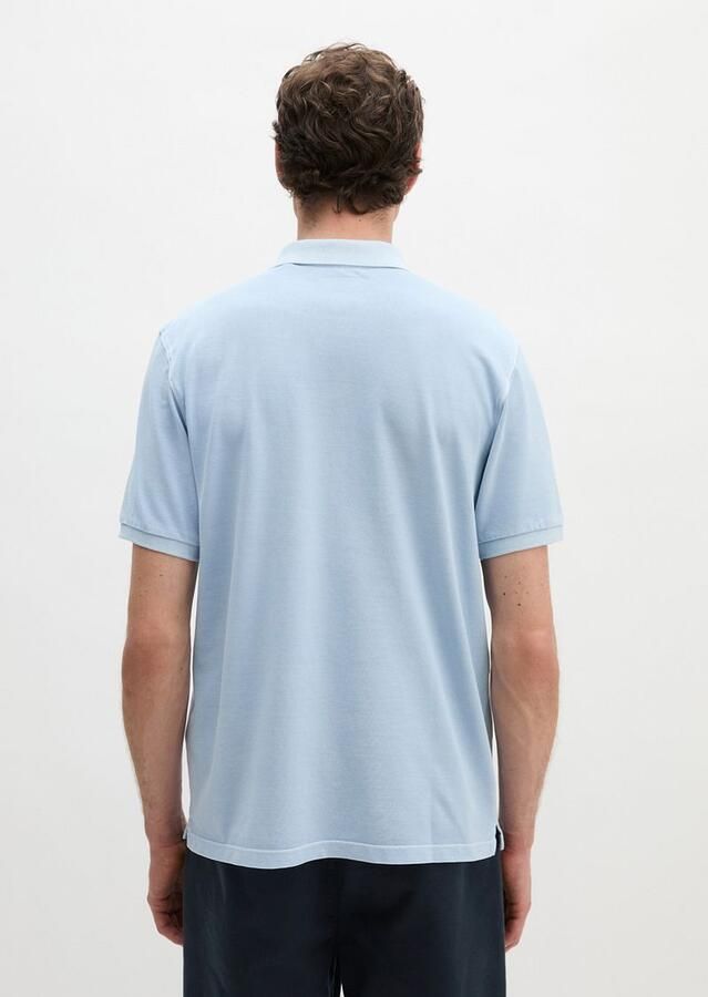 Marc O'Polo Shirt Korte Mouw Poloshirt Piqué Dusted Blauw - Foto 7