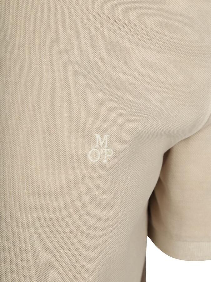 Marc O'Polo Shirt Korte Mouw Poloshirt Piqué Oat Beige