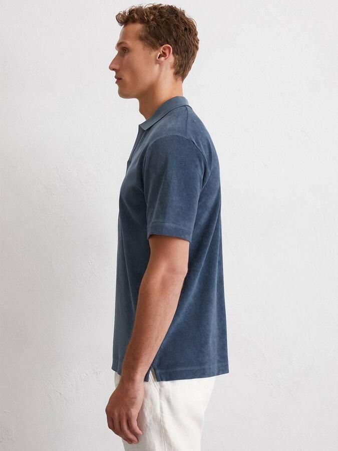 Marc O'Polo Regular fit poloshirt van badstof van katoen - Foto 2